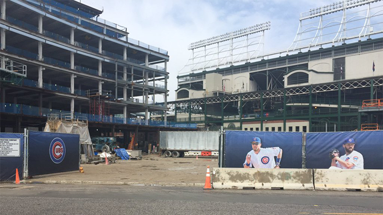 See What The Cubs Are Building This Off-Season For Wrigley Plaza, Clubhouse  - Wrigleyville - Chicago - DNAinfo