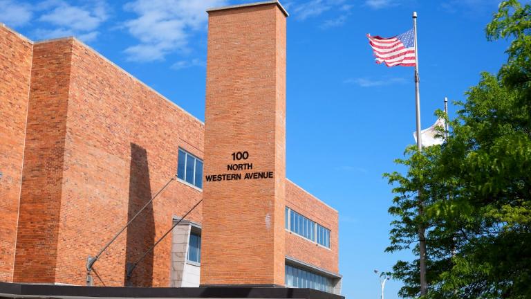 The office building at 100 North Western Avenue in Chicago, on Monday, May 6, 2024, where an office of the Illinois Department of Juvenile Justice is located. (AP Photo / Charles Rex Arbogast)