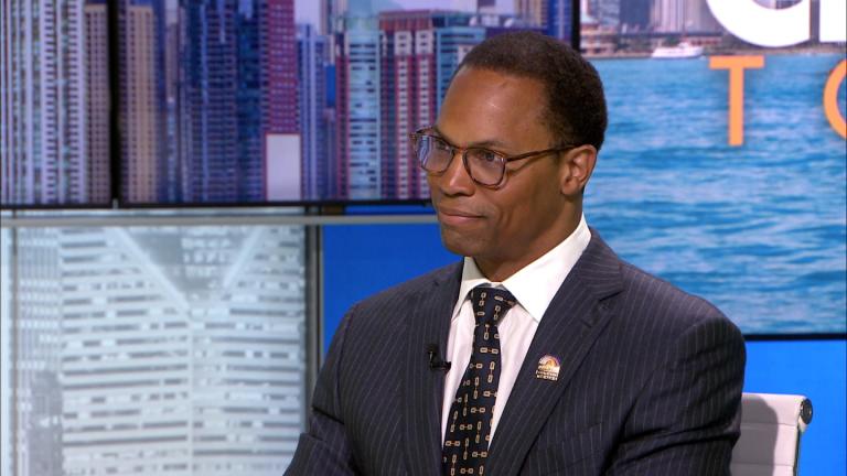 Yusef Jackson appears on “Chicago Tonight” on April 14, 2026. (WTTW News)