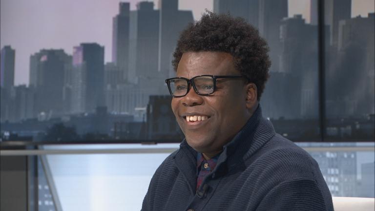 Poet avery young appears on “Black Voices” on April 29, 2023. (WTTW News)