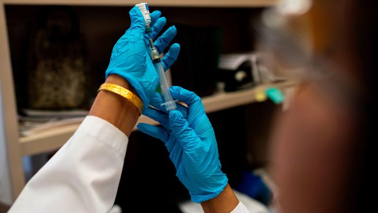 The CDC is urging doctors to get patients vaccinated amid a global rise in measles cases. (Johannes Eisele / AFP / Getty Images via CNN)