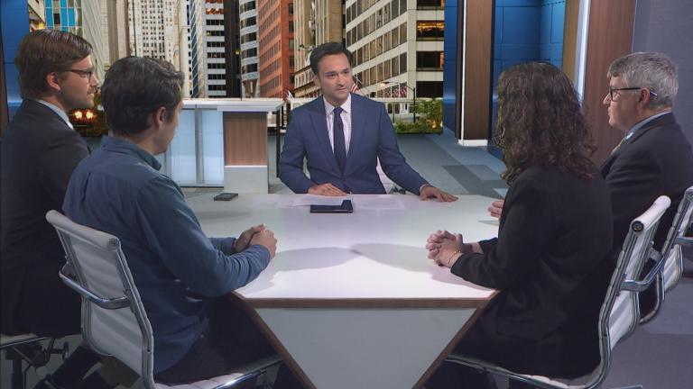 Paris Schutz and guests. (WTTW News)