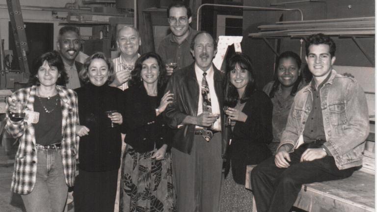 Glenn DuBose’s last day at WTTW in 1994. (Courtesy of Marc Vitali)