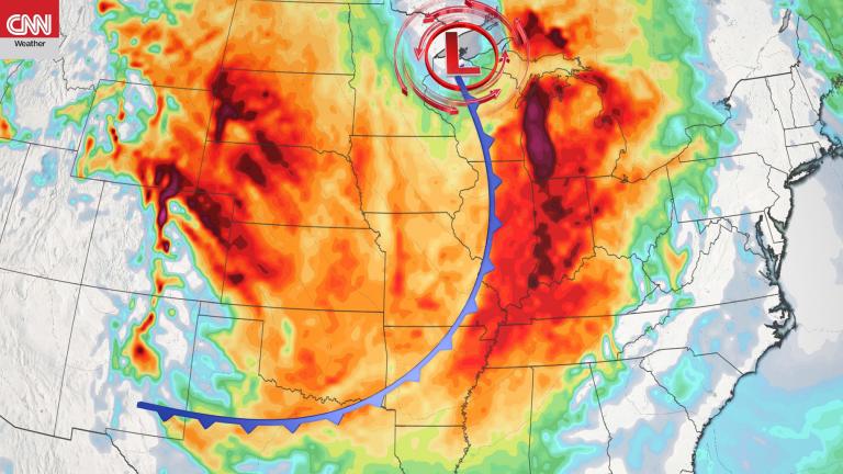 Storms are making their way from the Pacific Northwest to the Great Lakes region. (Credit: CNN Weather) Sstorms are making their way from the Pacific Northwest to the Great Lakes region. (Credit: CNN Weather)