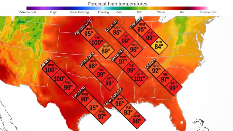 The persistent heat dome which imposed oppressively high temperatures on the northern Plains and Midwest over the weekend will begin to shift further eastward this week. (Cnnweather)