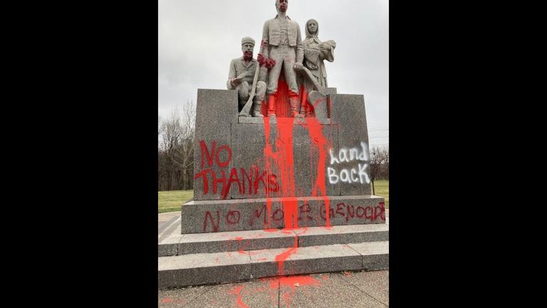 The Minneapolis Park and Recreation Board says the Pioneers Statue has been controversial. (Credit: Minneapolis Park and Recreation) The Minneapolis Park and Recreation Board says the Pioneers Statue has been controversial. (Credit: Minneapolis Park and Recreation)
