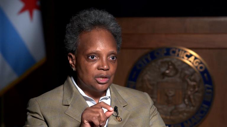 Chicago Mayor Lori Lightfoot says relying primarily on law enforcement to fight crime, without other support for communities, doesn't work. (Leonel Mendez / CNN)