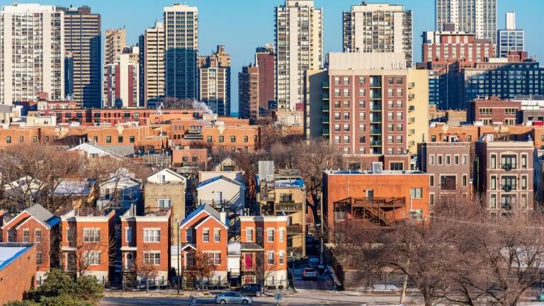 Residential buildings are pictured in the Old Town and Gold Coast neighborhoods of Chicago. (James Andrews / iStock)