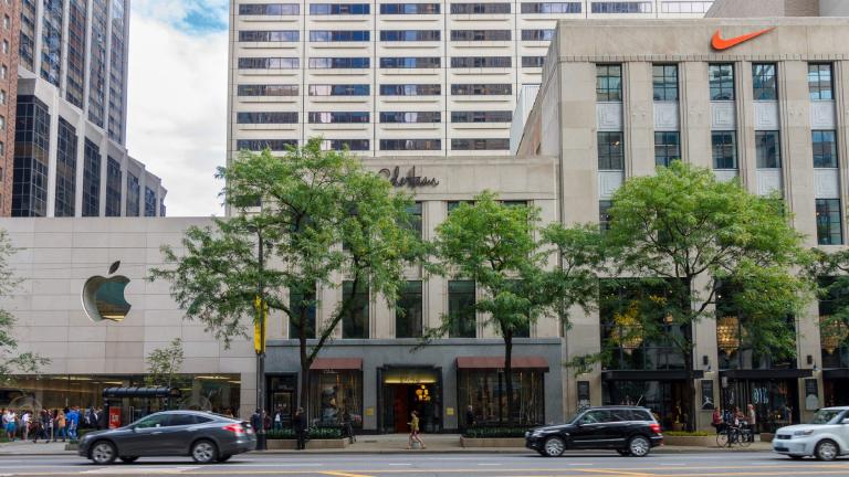 File photo of Michigan Avenue in downtown Chicago. (Alexandre Fagundes /iStock)