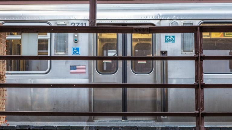 File photo of a CTA train. (Richard Wellenberger / iStock)