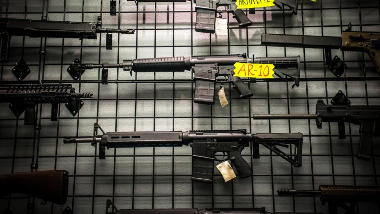 So-called assault weapons are pictured in a file photo. (Credit: Roschetzky / iStock) 