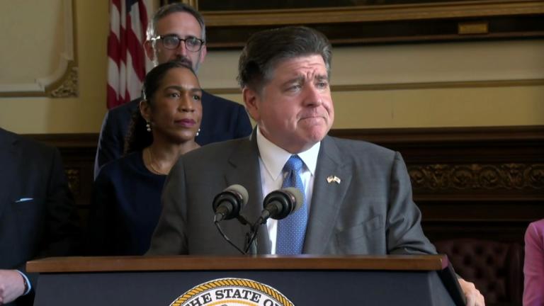 Illinois Gov. JB Pritzker at a June 1, 2026, news conference. (Governor's Office) 