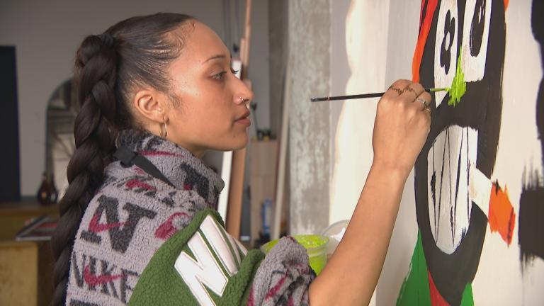 Artist Mia Lee. (WTTW News)
