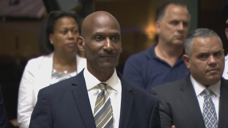 Interim Chicago Police Superintendent Fred Waller speaks during a July 5, 2023 press conference. (WTTW News)