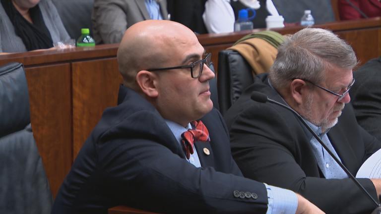 Illinois state legislators, including Rep. Jonathan Carroll, heard from parents, advocates and education leaders Tuesday during a public hearing about the use of isolation and seclusion rooms across the state. (WTTW News)