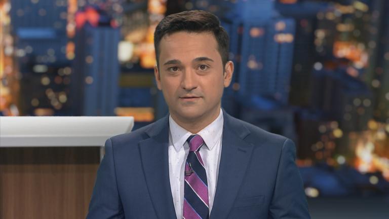 Paris Schutz hosts "Chicago Tonight: Week in Review" on Jan. 13, 2023. (WTTW News)