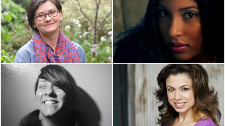 Goodman Theatre's four new resident playwrights. 