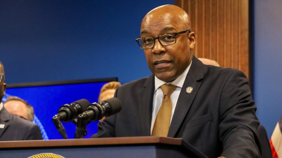 Illinois Attorney General Kwame Raoul warns on Monday, Sept. 29, 2025, he would sue the Trump administration if federal troops arrive in Chicago. (Andrew Adams / Capitol News Illinois)
