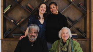Author Rachel Jamison Webster with her cousins and collaborators Edie Lee Harris, Robert Lett and Gwen Marable. (Adele Fammeree)