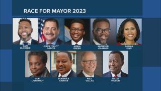 The nine candidates running for mayor of Chicago. (WTTW News)