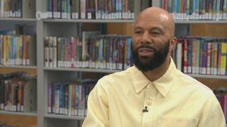 Common talks about his new book “And Then We Rise: A Guide to Loving and Taking Care of Self” in an interview that aired on “Chicago Tonight: Black Voices” on Jan. 31, 2024. (WTTW News)