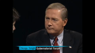 Jim Ryan appears on “Chicago Tonight” in a 2002 candidate forum when he was running for governor.