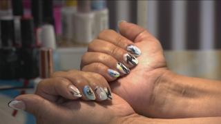 Nail art created by Spifster Sutton. (WTTW News)
