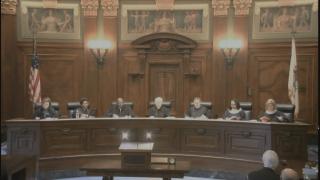 The Illinois Supreme Court heard arguments about the SAFE-T Act on March 14, 2023. (WTTW News)