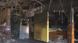 Taqueria Las Flores, 3352 W. Foster Ave., was burned down on Aug. 5, 2023. (WTTW News)