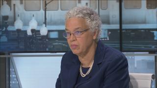 Cook County Board President Toni Preckwinkle appears on “Chicago Tonight” on Nov.9, 2022. (WTTW News)