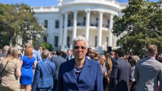Cook County Board President Toni Preckwinkle at the White House on July 11, 2022. (Credit: Nick Shields / Cook County)