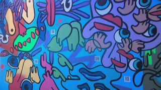 Artwork on display at the WNDR Museum. (WTTW News)