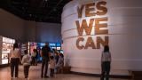 Visitors experience the “Yes We Can” installation at the Obama Presidential Center Museum on March 1, 2026. (The Obama Foundation)