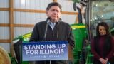 Gov. JB Pritzker addresses the news media in a file photo. (Jerry Nowicki / Capitol News Illinois)