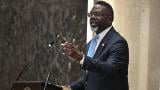 Chicago Mayor Brandon Johnson delivers his budget address on Oct. 21, 2026. (Victor Hilitski / WTTW News)