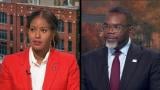 Chicago Teachers Union President Stacy Davis Gates, left, and Mayor Brandon Johnson are pictured in file photos. (WTTW News)