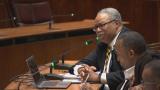 CTA President Dorval Carter speaks at a Chicago City Council meeting Feb. 27, 2024. (WTTW News)