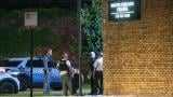 Chicago police investigate South Chicago Chapel after authorities discovered dozens of decomposing bodies in the funeral home's basement on Thursday, Aug. 6, 2026. (Tyler Pasciak LaRiviere / Chicago Sun-Times via AP)