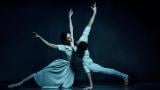 Victoria Jaiani and Dylan Gutierrez in Joffrey Ballet’s “Studies in Blue.”(Credit: Todd Rosenberg) 