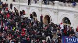 A mob breaches the U.S. Capitol on Jan. 6, 2021. (WTTW News via CNN)