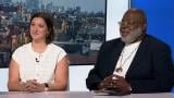 Board members Jennifer Custer and Jitu Brown appear on “Chicago Tonight” on July 22, 2026. (WTTW News)