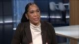 Lt. Gov. Juliana Stratton appears in a March 9, 2026, candidate forum on "Chicago Tonight." (WTTW News)