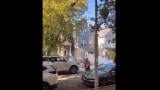 A still image of a video of federal agents deploying tear gas in Lakeview on Oct. 24, 2025. (Provided)