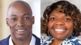 Matthew Brewer, left, will replace Angela Hurlock, right, as the CEO of the Chicago Housing Authority on a temporary basis. (Courtesy of Chicago Housing Authority)