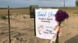 A memorial for Monty and Rose was held May 25, 2022, at Montrose Beach. (Patty Wetli / WTTW News)