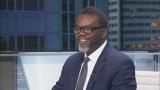 Brandon Johnson joins "Chicago Tonight" on March 1, 2023. (WTTW News)