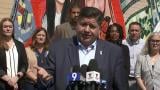 Gov. JB Pritzker addresses the media on Sept. 4, 2025. (WTTW News)