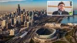 Gov. JB Pritzker is pictured alongside Soldier Field in Chicago. (Jerry Nowicki / Capitol News Illinois, iStock)