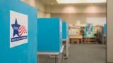 Chicago voting booths are pictured in a file photo. (Michael Izquierdo / WTTW News)