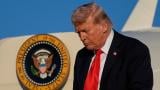 President Donald Trump arrives on Air Force One at LaGuardia Airport, Thursday, Sept. 11, 2025, in New York. (AP Photo / Alex Brandon)